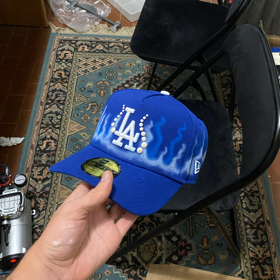 NEW ERA CUSTOM LOS ANGELES BLUE FLAMES FORTY