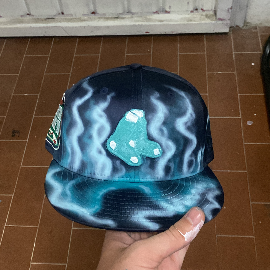 NEW ERA CUSTOM BLUE SOX FLAMES 